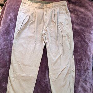 EDDIE BAUER KHAKI PANTS W38 L30 Light Beige Mens Unisex Khakis Long Wide